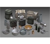 Juego de herramientas de cocina de campaña del ejército alemán de la Segunda Guerra Mundial, modelo real, kit de resina RM875 1/35