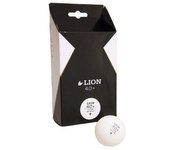Pelotas de tenis de mesa de león (Paquete de 6) One Size blanco