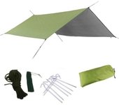Lona para tienda de campaña portátil y ligera, refugio, hamaca, equipo impermeable azul zafiro