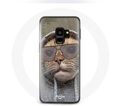 Coque pour samsung galaxy S9 plus Chat avec une capuche photo drole Animaux