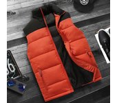 Chaqueta de hombre Chaleco de algodón grueso y cálido Chaleco de ocio de otoño e invierno para hombre Chaleco de talla grande Chaqueta de algodón sin mangas L