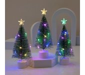 Mini árboles de Navidad luminosos, hermosos y pequeños árboles de Navidad artificiales, decoraciones de escritorio, decoraciones navideñas para el hogar