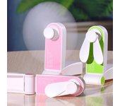 Mini ventilador plegable Usb, refrigerador de aire portátil eléctrico, carga original color rosa
