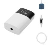 Bomba de oxígeno, oxigenador para pecera, aireador de oxígeno para acuario, aireador para estanque, bomba de aire recargable por USB Type 1