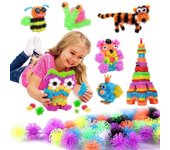 600 Uds. Racimos de bolas de espinas, modelo 3D de construcción, Juguetes de bloques de construcción, bolas pegajosas de hojaldre, rompecabezas, juguetes de ensamblaje DIY para niños