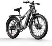Bicicleta eléctrica, motor de 2000 W, neumáticos anchos de 26 pulgadas, bicicleta eléctrica para adultos, ciclomotor eléctrico de suspensión completa, freno hidráulico, bicicleta de montaña todoterreno para hombres S600