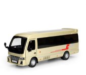 1/32 TOYOTA Coaster Coach Lexury Bus Alphard MPV Modelo de coche de juguete para niños Diecast Van Miniatura Pull Back Colección Regalo Niño oro