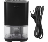 Deshumidificador inteligente para el hogar, 36 W, 1000 ml, ABS, ultra silencioso, apagado automático, deshumidificador de escritorio con 7 EU Plug negro