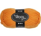 Pelote de laine pour bébés Baby Wool Yarn - orange - 172 m