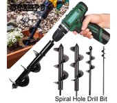 Cabezal de taladro Herramientas de excavación de agujeros Herramienta de broca de barrena de jardín Excavadora de agujeros en espiral Taladro de tierra Taladro de tierra para plantación de semillas Valla de jardinería Jardinera de flores 4cm*22cm