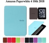 Funda protectora inteligente ultradelgada para Kindle Paperwhite 4, 10.ª generación rojo rosa