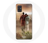Coque maniacase pour Samsung Galaxy A51 cristiano ronaldo messi goat