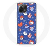 Coque pour Xiaomi Mi 11 Lite BTS Bangtan Sonyeondan BT21 Noël 2023