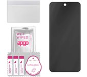 apgo Privacy Matte Hybrid protective glass compatible with LG K52, flexible nano glass, great replacement for tempered glass, scratch-resistant, full