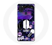 Coque pour Samsung Galaxy A21S Bangtan Sonyeondan BTS Logo Army Bomb Lightstick