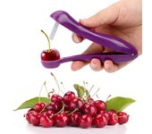 Cherry Olive Pitter Stoner Stone Pit Seed Remover Easy Squeeze Grip Regalo de Navidad