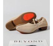 Zapatos de baile para mujer con tacón, suela suave, para práctica, para profesoras adultas, con tacón medio especial, para danza del vientre, estilo étnico. 34