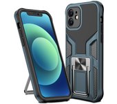 Fundas de armadura a prueba de golpes de lujo para Samsung Galaxy Note 20 Ultra S21 S21 Plus A72 A52 5G para iPhone 14 13 Fundas protectoras completas con soporte For iPhone 7/8/SE 2020 rojo