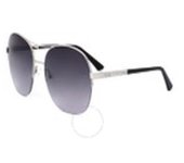 Gafas de sol redondas con degradado de humo para mujer Guess Factory GF6123 10B 59