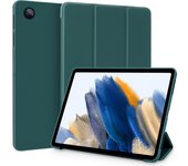 Funda con soporte de tres pliegues para Samsung Galaxy Tab A8 X205 X200 10.5 , S8 SM-X700 11 , S7 T870 11  Funda de cuero PU para tableta inteligente Tab A8 X200 X205 10.5" negro