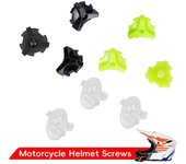 3 tornillos para visera de casco de motocicleta, accesorios universales para casco, tornillos de plástico para visera, tornillos de repuesto para casco de motocicleta. verde