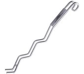 Elevador de rejilla para parrilla de barbacoa, pinza elevadora de rejilla de cocina de acero inoxidable plata