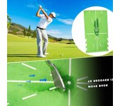 Esterillas de entrenamiento de golf, detección de swing y golpeo, esterilla de entrenamiento de golf portátil