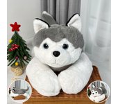 Divertido peluche de husky, muñeco Erha grande, almohada para dormir, sofá de 1 metro, muñeco almohada 55cm