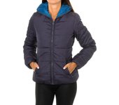 Chaqueta acolchada con cuello con capucha 2BQ7530T7 para Mujer 40 gris
