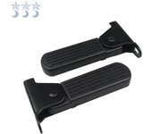 Pedal delantero de motocicleta, pedal plegable, reposapiés, accesorios de pedal de plástico Yadi para coche de batería negro