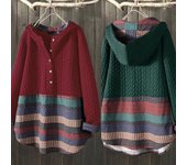 Chaqueta de algodón de estilo étnico para mujer, chaqueta de sección fina cálida popular para otoño e invierno, abrigo informal S rojo