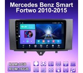 Radio de coche Android 2 DIN para Mercedes Benz Smart Fortwo 2010-2015 Reproductor multimedia Unidad principal Navegación GPS estéreo WIFI 1 + 16 GB 1+16GB