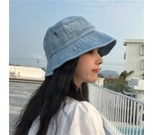 Sombrero de pescador unisex de color puro para mujer y hombre, sombrero panamá de gamuza, sombrero de pescador de algodón. 1