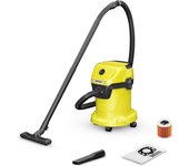 Extractor Kärcher WD 3 V-17/4/20 Amarillo Negro 1000 W