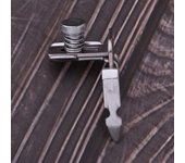 Pie de cremallera invisible ajustable para máquina de coser Singer Slant Shank 50x25x30mm plata