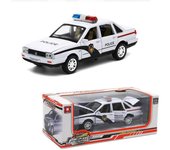 Coche de juguete de la policía de Santana 1/32, coche de aleación, molde y coche de juguete, modelo de coche en miniatura, coche de juguete para niños 1/32-Size:16*6*6cm blanco