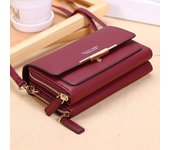 Cartera de mujer, bolso coreano, multitarjeta, gran capacidad, bolso de hombro informal, paquete de teléfono móvil, nuevo estilo de moda