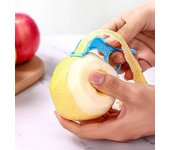 Pelador de naranjas portátil de 3 piezas, dispositivo para pelar naranjas, cuchillo para exprimir jugos, abridor de cítricos, herramienta creativa para frutas y verduras en la cocina.