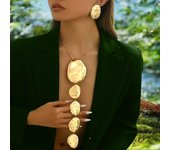 Conjunto de joyas de moda para mujer oro