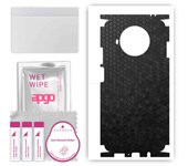 apgo Protective Skin Sticker for the back+sides compatible with Xiaomi Mi 10T Lite 5G, Full Wrap Film, Foil, Vinyl - Pattern Black Honeycomb