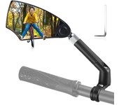 Espejo de bicicleta retráctil y ajustable de 360° - Espejo retrovisor de bicicleta antideslumbrante para bicicletas eléctricas MTB bicicleta de carretera Left-1