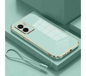 Funda para OPPO A57 A17 A96 A54S A77 A57s A74 A94 A16 Reno 5 Lite 6 7 8 5G, carcasa de silicona suave con revestimiento de lujo para niñas OPPO A96&Case & Strap