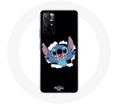 Coque pour Xiaomi Redmi Note 11s 5G Ohana Stitch mignon fond Noir