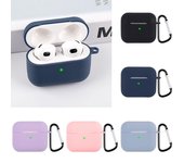 Accesorios para auriculares, funda protectora de silicona para Apple AirPods 3, funda a prueba de golpes de tercera generación