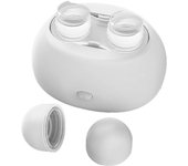 Limpiador de lentes de contacto ultrasónico portátil automático recargable máquina de limpieza de lentes de contacto blandas blanco blanco