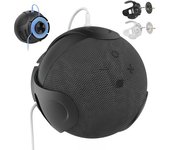 Soporte de pared para Echo Dot de 4.ª y 5.ª generación, ahorra espacio y cuenta con gestión de cables, ajuste de ángulo y soporte para altavoz. blanco