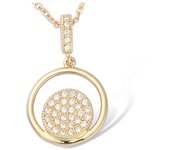 Les Trésors De Lily [L1806] - Colgante chapado en oro 'Diosa' oro blanco - 20x13 mm oro