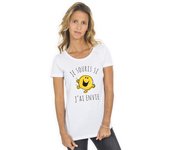 Camiseta mujer - SONRIO SI QUIERO S blanco
