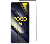 Protector de pantalla completo de vidrio templado con impresión de seda para Xiaomi Poco F6 5G Redmi Turbo 3 5G