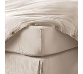 Drap housse 160x200 cm en Gaze de coton Naturel 160 x 200 cm natural